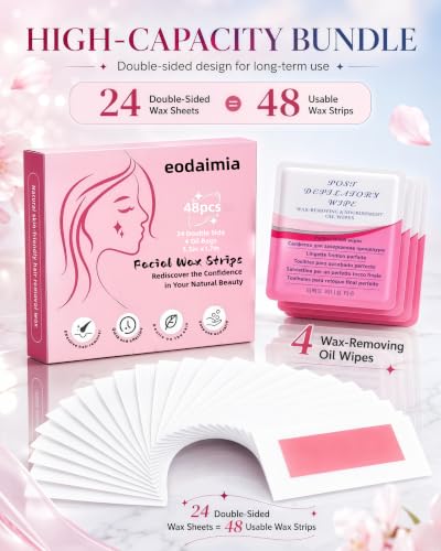 48pcs Wax Strips for Face, 48 Face Waxing Kit for Women(Pack of 1) Alternate view