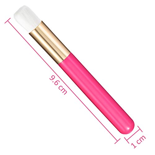 Brosse extensions de cils rose rouge pour routine beauté - 2