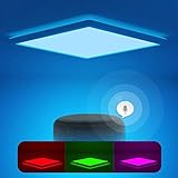 leuchte über badspiegel 【APP-Steuerung und Gruppensteuerung】 APP steuert die led decken leuchten jederzeit und an jedem Ort. Auch großartig, um Ihr Zuhause regelmäßig hell und ausgeschaltet zu halten, um Ihr Zuhause sicherer zu machen. Fügen Sie der APP mehrere Lichter hinzu, um die Gruppensteuerung zu erreichen.