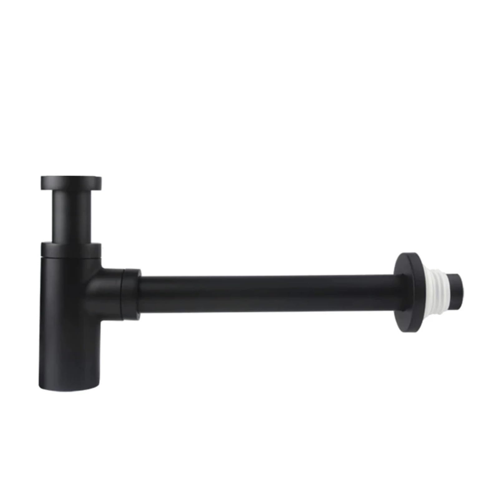 Xiehya Black 1 Pcs Basin Pop Up Drain /Gold Brass Bathroom Sink Siphon Drains Bottle Trap P-Trap Pipe Waste Wall Drainage Kit For Diy Tools(Black)