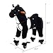 Qaba Kids Plush Ride On Toy Walking Horse with Wheels and Realistic Sounds, 30