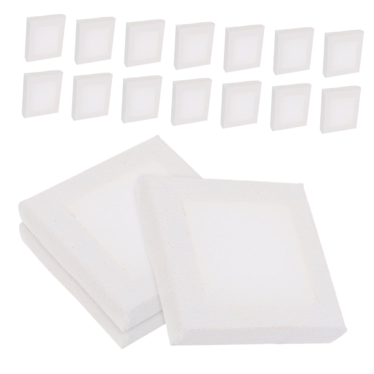 Lienzo de Algodón Blanco Mini en Pack de 20 con Textura Absorbente 1