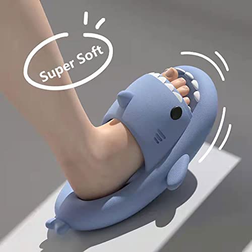 Sharky Chanclas, Cloud Shark Slides, 2023 Summer Anti-slip Unisex Cute Cartoon Shark Slippers Soft Beach Slippers2