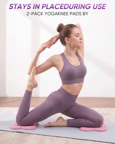 Image of 2-4 Pack Yoga Knee Pads, TPE Cushion for Pilates Exercise