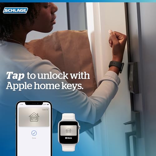 Schlage Encode Plus Smart WiFi Deadbolt Lock, Tap to Unlock, Matte Black - image 9