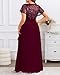 Burgundy Plus Size Dresses Formal Evening Gowns Mother of Bride Long Wedding Guest Prom Christmas New Year Holiday Dress