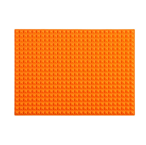 Colinda Silicone Dish and Cup Drying Mat - Extra Large Trivet for Hot Dishes, Large Size Hot Pots and Pads Coming Directly Out from the Stove or Oven,Drain Board,16' x 11.5',Orange