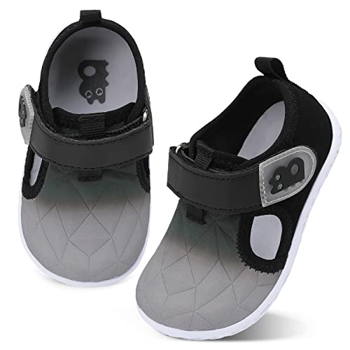 Image of Besroad Toddler Water Shoes Boys Girls Swim Aqua Shoes Breathable Quick Dry Barefoot Sandals for Beach Swimming Pool
