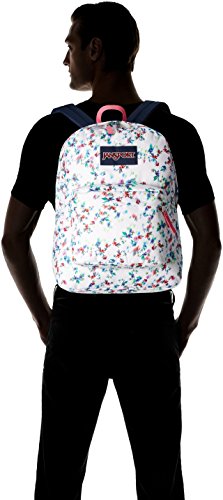 JanSport Unisex SuperBreak Multi White Floral Backpack2