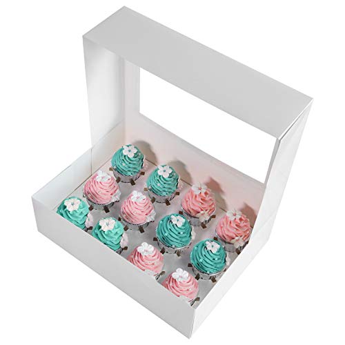 Cheap Cupcake Boxes. Katgely 24 Disposable Cupcake Box Container Pack