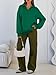 Trendy Queen Women's Oversized Half Zip Fleece Sweatshirts-Cozy Pullover, Drop Shoulder for Fall Winter Grass L