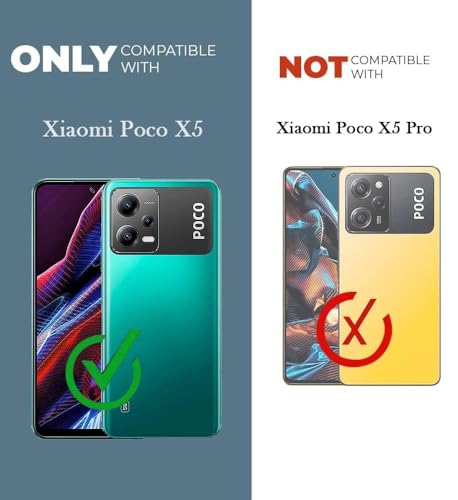 Image of Jkobi Back Cover Case for Xiaomi Poco X5 5G (Textured Grip Design | Camera Protection | Slim and Light Weight | Soft Touch and Feel | Black)