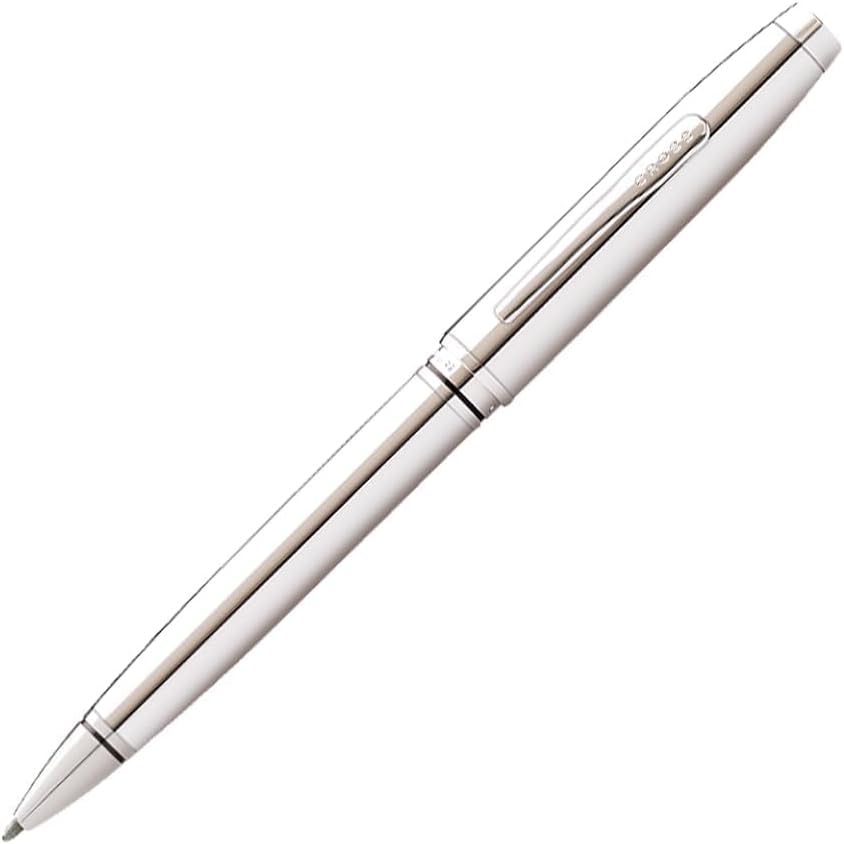 Coventry Polished Chrome Ballpoint Pen - Refillable Pen for Smooth Writing - Professional, Elegant Accessory - Black Ink - Long-Lasting Use - Desk Essential - Gift-Ready