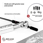 BRANK SPORTS® Speed rope set incl. 3 steel spare cables | Ideal for Crossfit, fitness, boxing and easy double under | Jump ropes for fitness women and men premium bearing balls | Unbreakable handles - Image 3