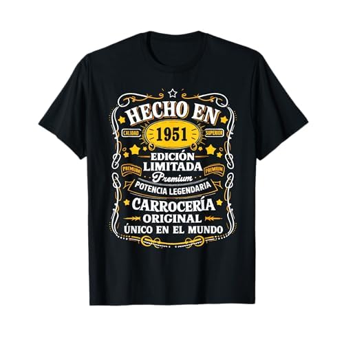 73 Cumpleaños Hombre 73 años Hecho En 1951 Regalos Camiseta
