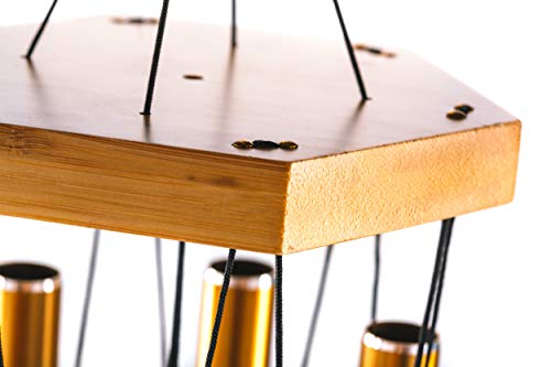Wind Chimes for People Who Like Their Neighbors, Give a Thoughtful Memorial Gift or Love it as Your own Unique Outdoor Windchime, Made of Aluminum/Bamboo, a Beautiful Deep Tone Chime - Thumbnail 3