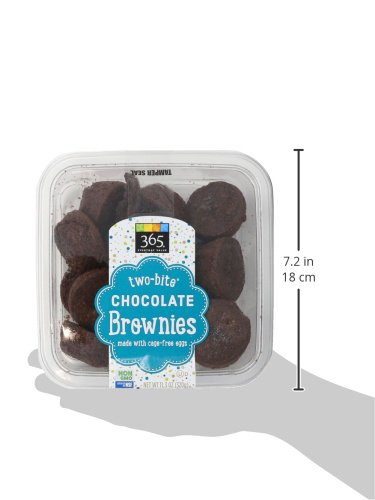 365 Everyday Value, Two-bite Chocolate Brownies, 11.3 oz