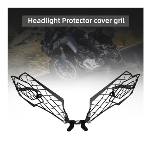 Calandre de phare protection moto pour 1260 maille protection phare - 2