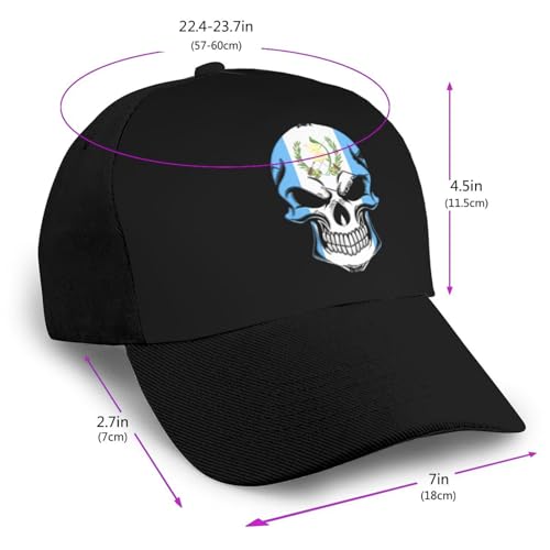 Guatemala Native American Skull Unisex Classic Adjustable Curved Brim Baseball Cap, Trucker Hat2