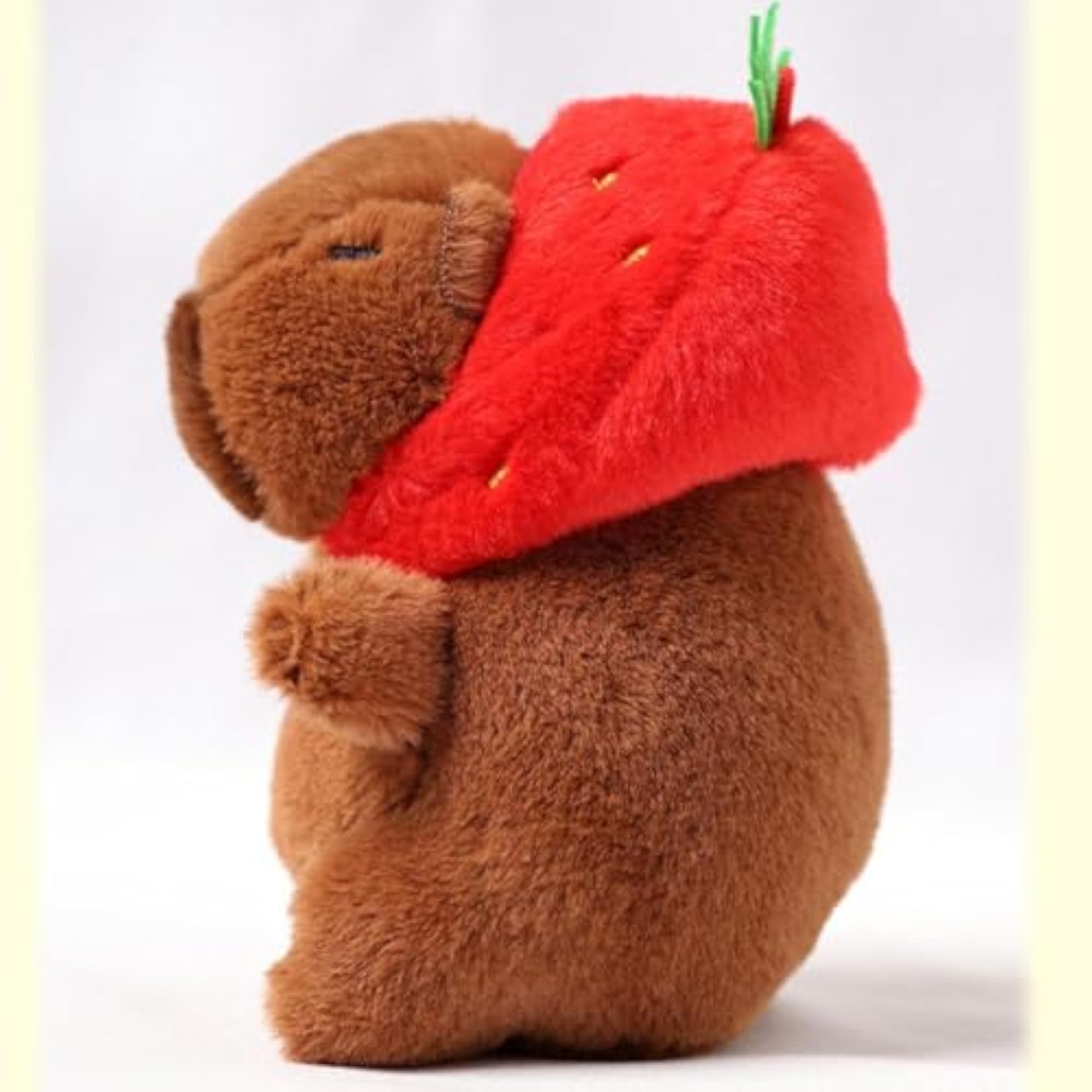 Capybara Keychain Plush Toy Funny Keyring Charm