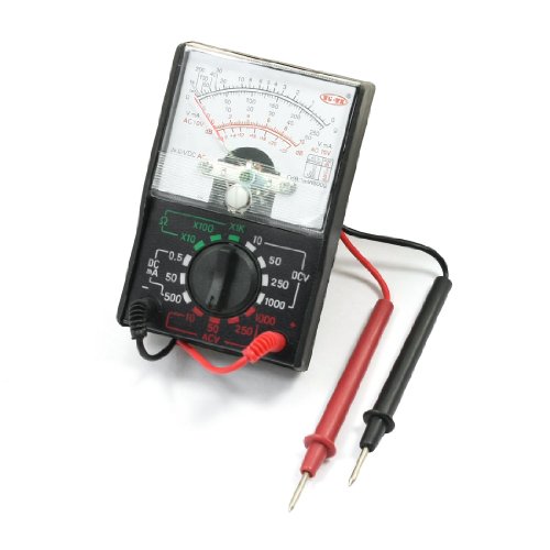 Aexit MF-110A Ammeter gauge Volt Ohm Analog Multimeter Multitester w Probe Lead