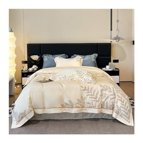 Housse de couette en coton avec fermeture éclair pour lit Queen - 8