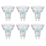 Amazon Basics Professional LED GU10 Spotlight Bulb, 3.7W (equivalent to 35W) Warm White Dimmable (6-Pack) [Energy Class F]