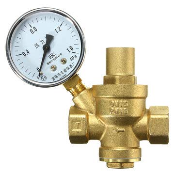 Generic 1/2Inch Bspp Brass Water Pressure Reducing Valve With Gauge Flow Adjustable (B07MGYJ4TH) Amazon Price History, Amazon Price Tracker
