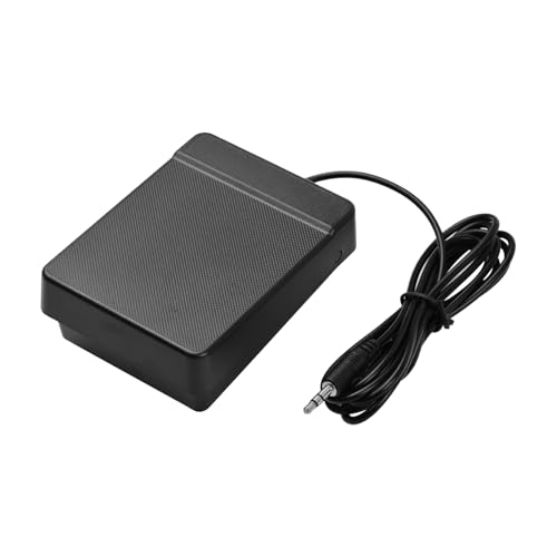 HUIOP 3.5mm Interface Compact Sustain Pedal Universal Single Pedal for Musical Instruments Portable...