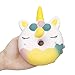 ANBOOR Squishies Einhorn Donut Krapfen Jumbo Langsam Steigend Squeeze Quetschen Spielzeug Speelgoed Kawaii Slow Rising Antistress Squishies Spielzeug für Kinder Erwachsene(11,5*4*15,8cm, 1 Stück)
