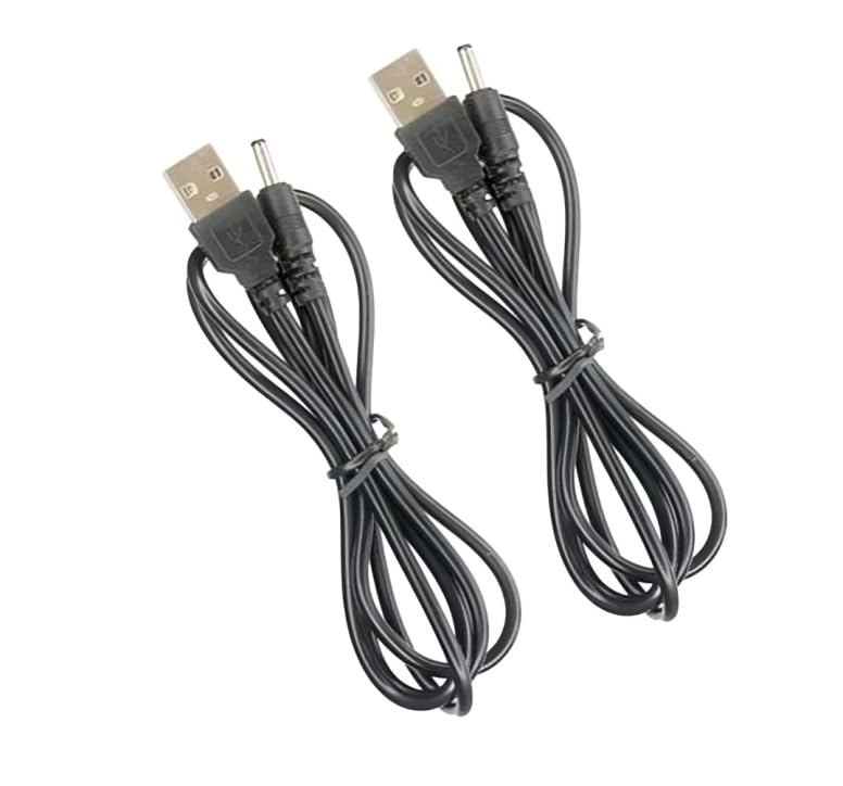 SP Electron 5A AC 3.5mm Male Plug Power Supply USB Cable Charger Pin for Rechargeable accessories (Pack of 2)