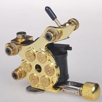 Revolver Bullet Tattoo Machine Cast Iron Gun Shader DM-9.