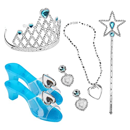 Sapatos de princesa de fantasia – Conjunto de brinquedos para meninas, sapatos de princesa, acessóri