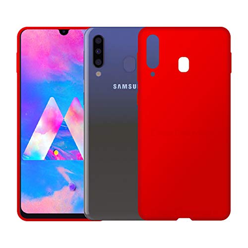 Image of Case Creation Luxurious OG Series for Samsung M30 Case Cover,Anti-Dirty Slim Case Frosted Matte Cute Candy TPU Raised Bezel (Splash of Color) Back Cover for Samsung Galaxy M30 -Wine Red