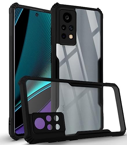 Image of Jkobi Back Cover Case for Infinix Note 11 Pro (Shockproof Clear Panel | Professional Black)