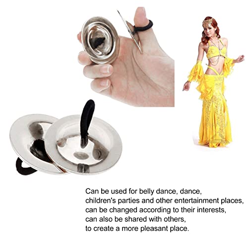 Pratos de Dedo, Pratos de Dança de Cobre Puro Resistente Ao Desgaste para Presente Fácil de Segurar