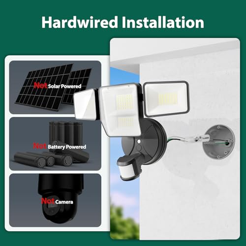 Motion Sensor Floodlight with Security Camera