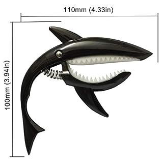 Youniker Capodastre requin en alliage de zinc pour guitare acoustique à 6 cordes et guitare électrique Utilisable d’une… - Les Beatles, Paul McCartney, John Lennon, RIngo Starr, George Harrison Youniker Capodastre requin en alliage de zinc pour guitare acoustique à 6 cordes et guitare électrique Utilisable d'une… – Image 2