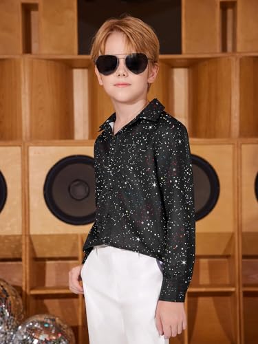 Disfraz retro disco para niños 5-14 años miniatura 3