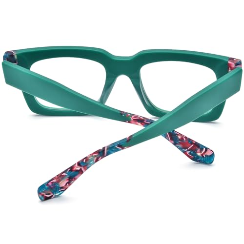 Image of HEPIDEM Gradient Multicolor Acetate Glasses Frame Women Big Oversize Eyeglasses 2023 New Spectacles Eyewear
