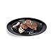 UxradG Plaque de cuisson en fonte pour cuisinière à gaz et barbecue, plaque de grill, plaque de grill, plaque de cuisson antiadhésive à 2 couches pour cuisinières et cuisinières portables (noir)