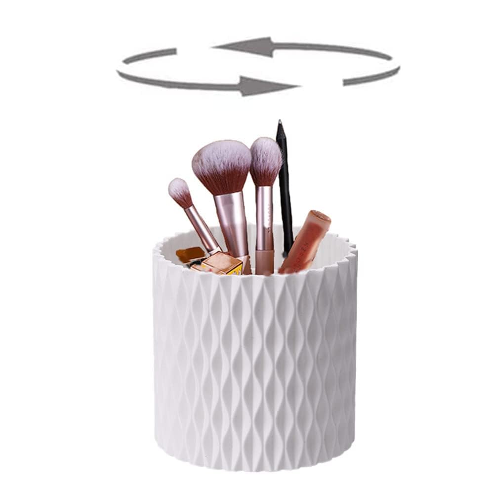 Witeygai 360° Rotating Makeup Brush Holder Organizer,Adjustable Pencil Pen Holders,Makeup Spinning Holder Storage Rack,for Bathroom Drawers,Vanities,Countertops, Office Desk