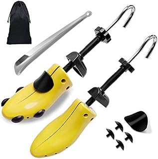 Shoe Stretcher Women Shoe Tree Widener, Pair of 4-way Adjustable Shoe Expanders Stretch