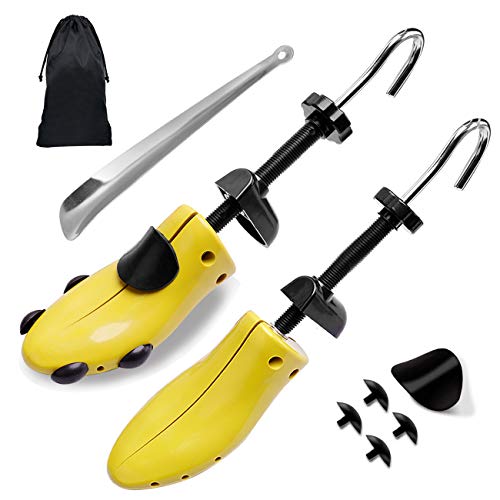 Shoe Stretcher Women Shoe Tree Widener, Pair of 4-way Adjustable Shoe Expanders Stretch