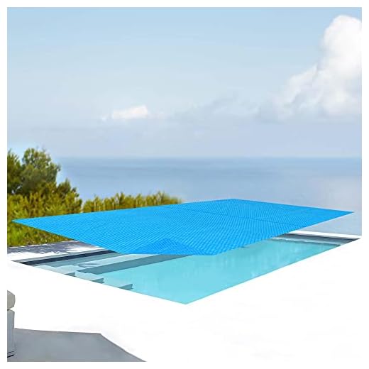 [En.casa] Cobertor Piscina Rectangular 450X220 Cm Cubierta De Piscina Cubierta Solar Para Verano Aire Libre Polietilen Azul