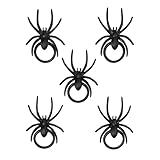 Oasis Supply 501780-144 144-Piece Black Spider Ring Cupcake Topper, 144