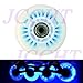 JCCHT Light up Inline Skate Wheels Luminescence Roller Skate Replacement PU Wheels 60mm~110mm with Bearings 90A 8-Pack,Blue,90MM