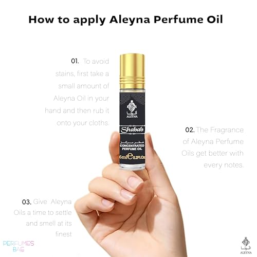 Image of ALEYNA SHABAB Attar Roll-On Perfume, 6ml, White Citrus Floral Fruity Musk Amber Woody Fragrance, Non-Alcoholic, For Men & Women