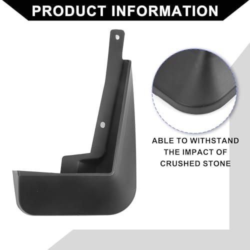 Image of Mud Flap Splash Guard with Mount Accessories for Chevrolet Cruze Sedan 2016-2020 / Front & Rear Side Mud Guards /Durable / 1 Set
