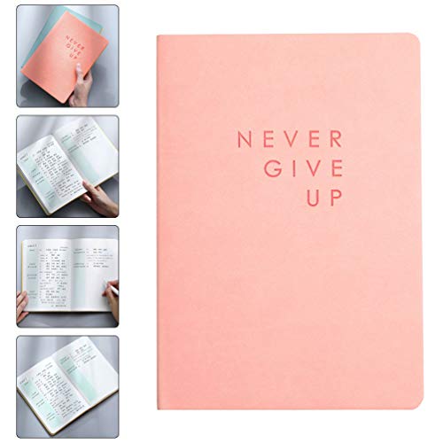 NUOBESTY Livro de couro sintético para anotação, caderno, estudante, artigos de papelaria